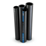 مواسير HDPE PE 100 ضغط 4 بار قطر خارجي 560 مم سمك 13.7 مم لون اسود | نيبروبلاست