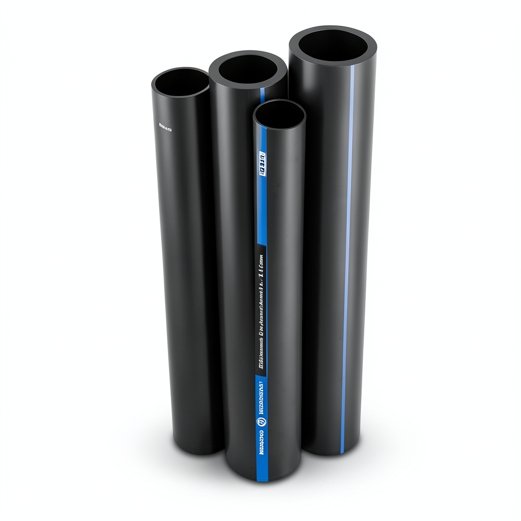 مواسير HDPE PE 100 ضغط 4 بار قطر خارجي 560 مم سمك 13.7 مم لون اسود | نيبروبلاست