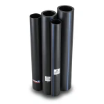 مواسير HDPE PE 100 ضغط 4 بار قطر خارجي 630 مم سمك 15.4 مم لون أسود | نيبروبلاست