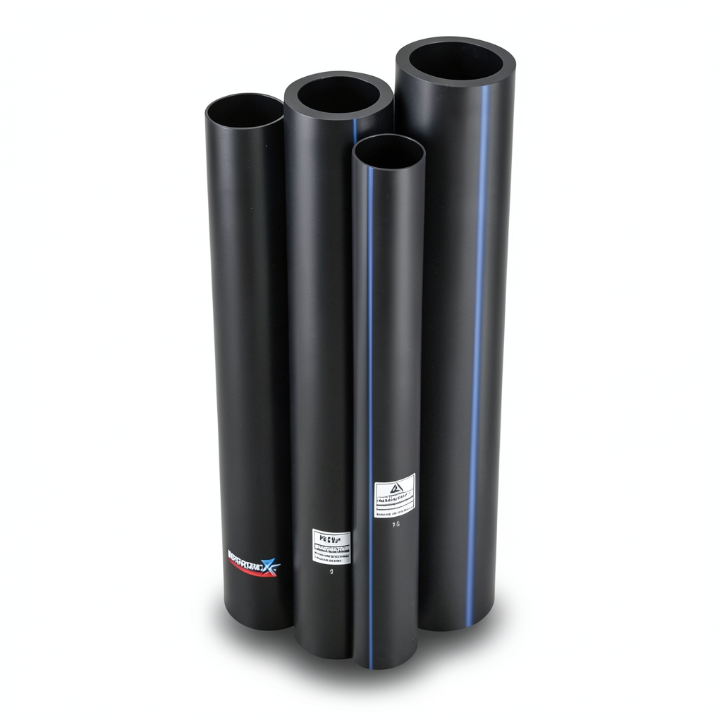 مواسير HDPE PE 100 ضغط 4 بار قطر خارجي 630 مم سمك 15.4 مم لون أسود | نيبروبلاست