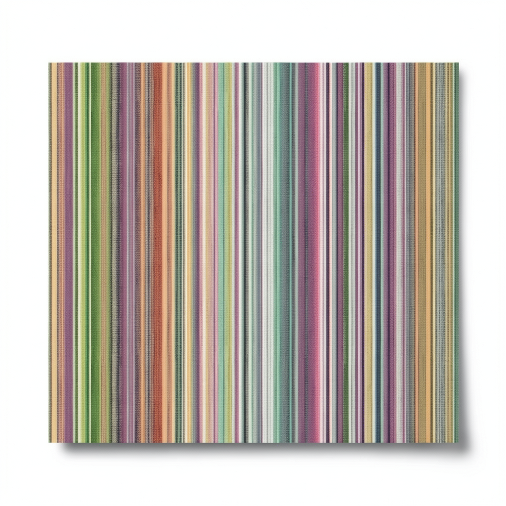 Italian Wallpaper Striped Design 10m x 0.53m Multicolored