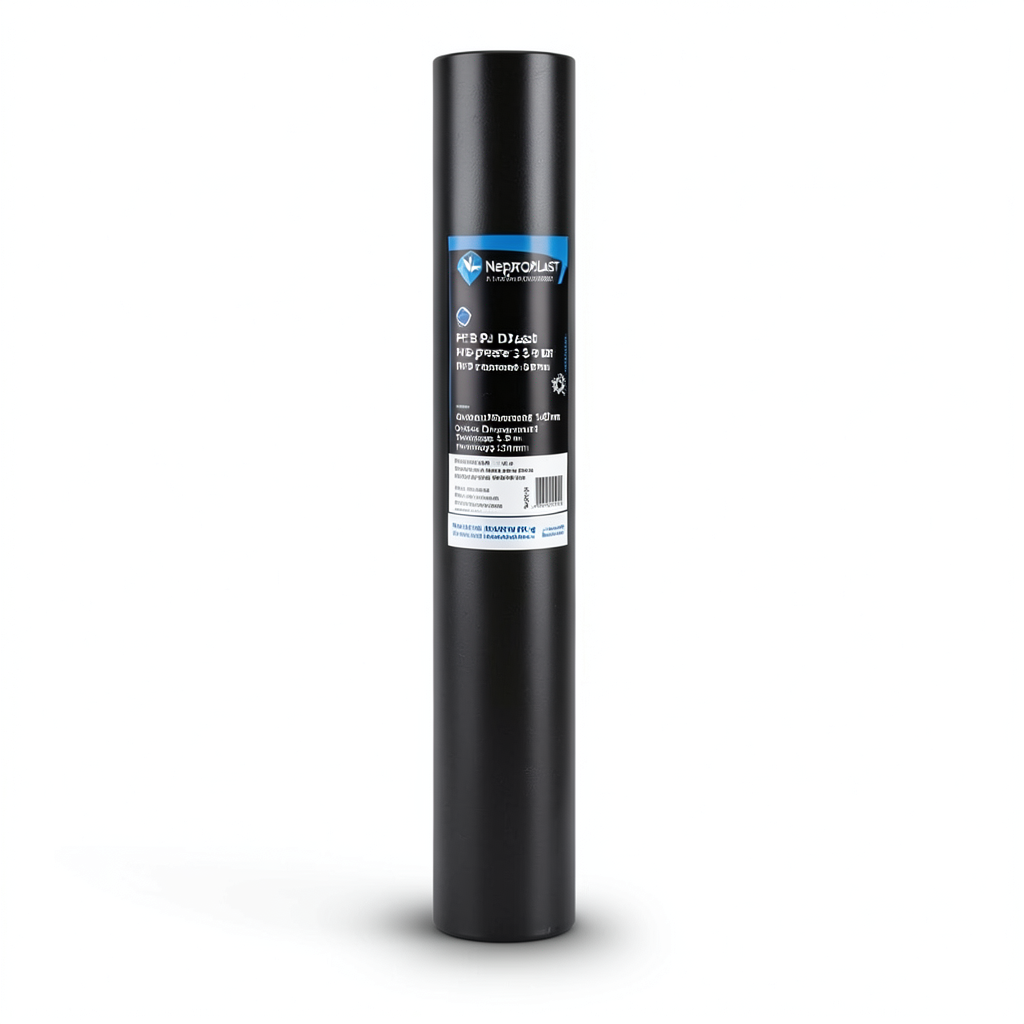 Neproplast HDPE Pipes PE 80 Pressure 3.2 Bar Outside Diameter 140 mm Thickness 3.5 mm Black | NEPROPLAST