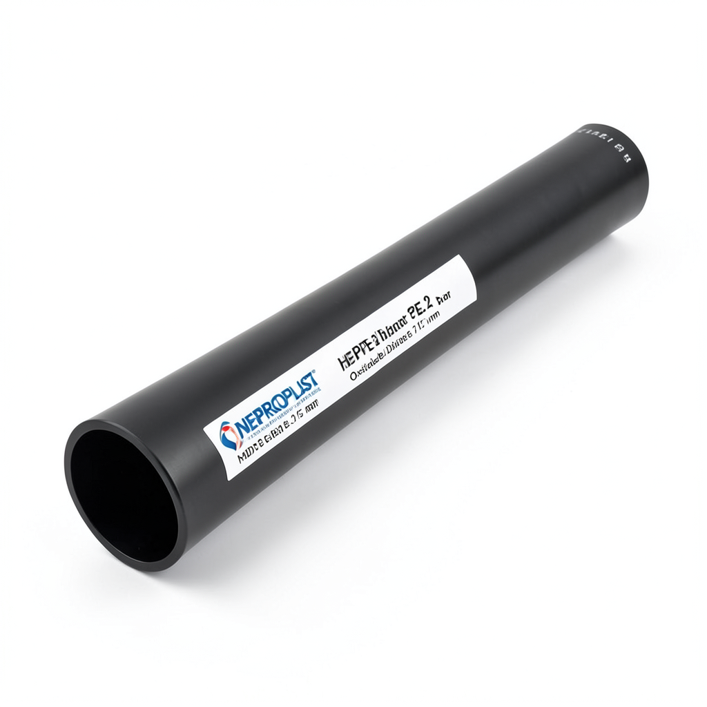 مواسير HDPE PE 80 ضغط 3.2 بار قطر خارجي 315 مم سمك 7.7 مم لون اسود | نيبروبلاست