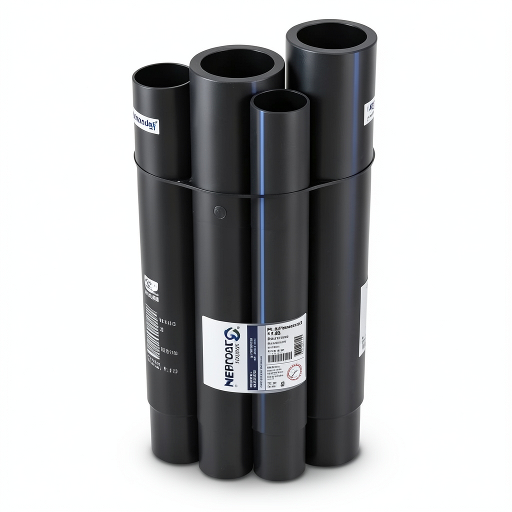 HDPE Pipes PE 80 Pressure 3.2 Bar Outside Diameter 355 mm Thickness 8.7 mm Black | NEPROPLAST