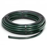 HDPE Plastic Coil Pipe  PN 3.9 Bar [PE 63] OD 110 mm  SDR 21  Color Black with Green Stripes | Almona Factory