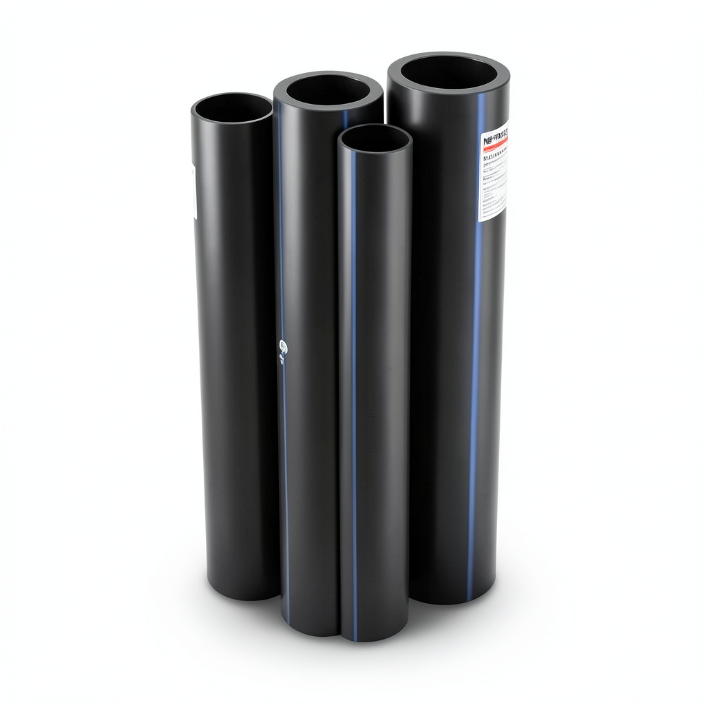 مواسير HDPE PE 100 ضغط 4 بار قطر خارجي 315 مم سمك 7.7 مم لون اسود | نيبروبلاست