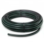HDPE Plastic Coil Pipe  PN 3.9 Bar [PE 63] OD 140 mm  SDR 21  Color Black with Green Stripes | Almona Factory