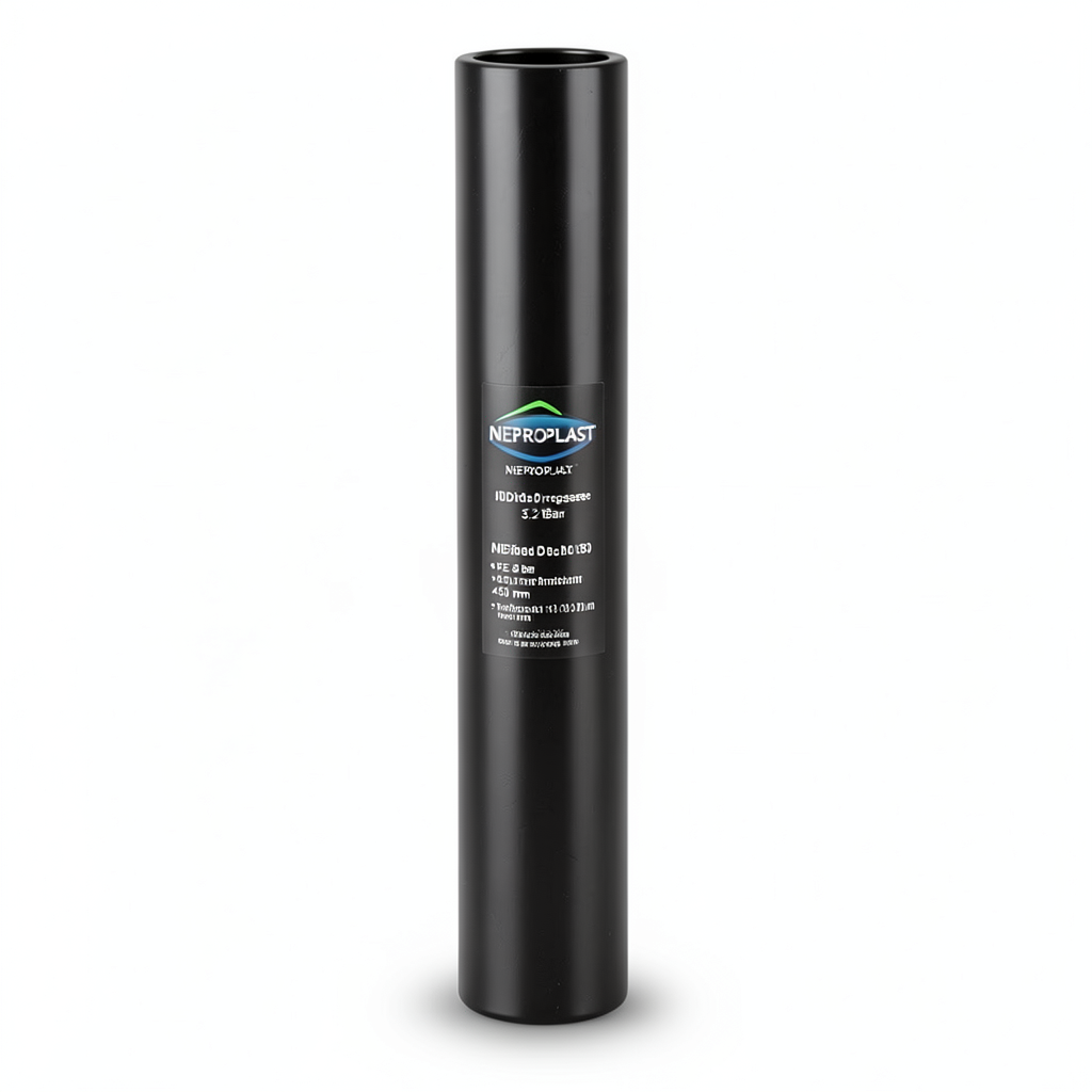 مواسير HDPE PE 80 ضغط 3.2 بار قطر خارجي 450 مم سمك 11.0 مم اسود | نيبروبلاست