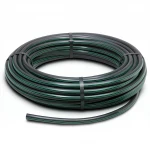 HDPE Plastic Coil Pipe  PN 3.9 Bar [PE 63] OD 160 mm  SDR 21  Color Black with Green Stripes | Almona Factory
