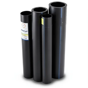HDPE Pipes PE 100 Pressure 4 Bar Outside Diameter 355 mm Thickness 8.7 mm Black | NEPROPLAST