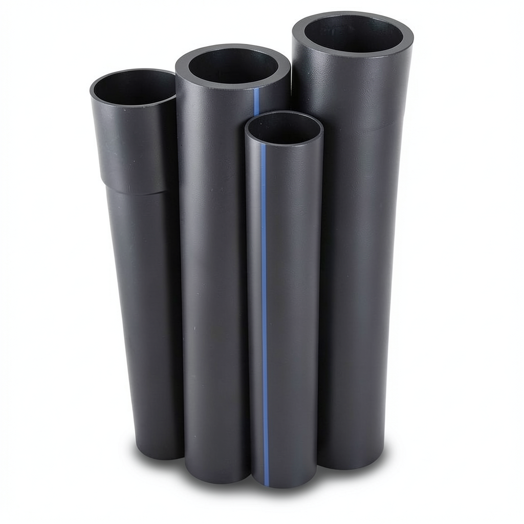 مواسير HDPE PE 80 ضغط 3.2 بار قطر خارجي 560 مم سمك 13.7 مم لون اسود | نيبروبلاست