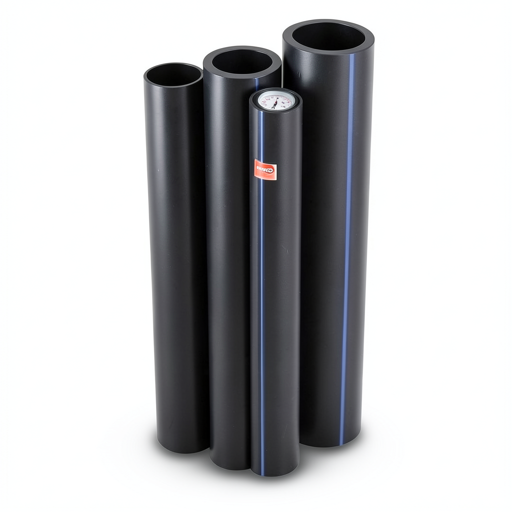 مواسير HDPE PE 80 ضغط 3.2 بار قطر خارجي 630 مم سمك 15.4 مم لون اسود | نيبروبلاست