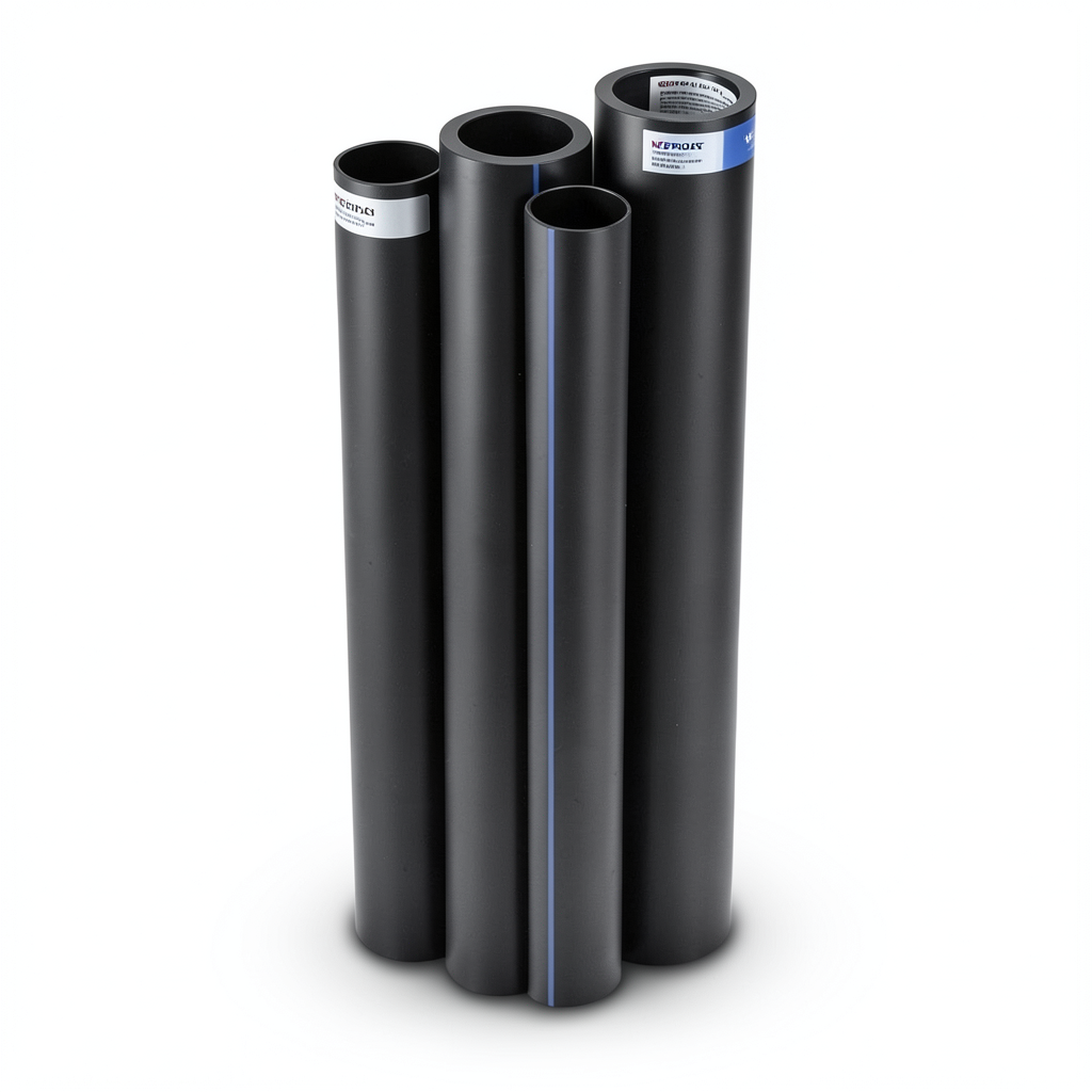 HDPE Pipes PE 100 Pressure 4 Bar Outside Diameter 500 mm Thickness 12.3 mm Black | NEPROPLAST