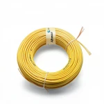 4mm Single Electric Wire 450/750V, Stranded Copper Conductor, Heat Resistant PVC Insulated, Yellow Color | Alfanar