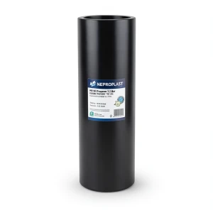 مواسير HDPE نيبروبلاست PE 80 ضغط 3.2 بار قطر خارجي 140 مم سمك 3.5 مم لون اسود | نيبروبلاست