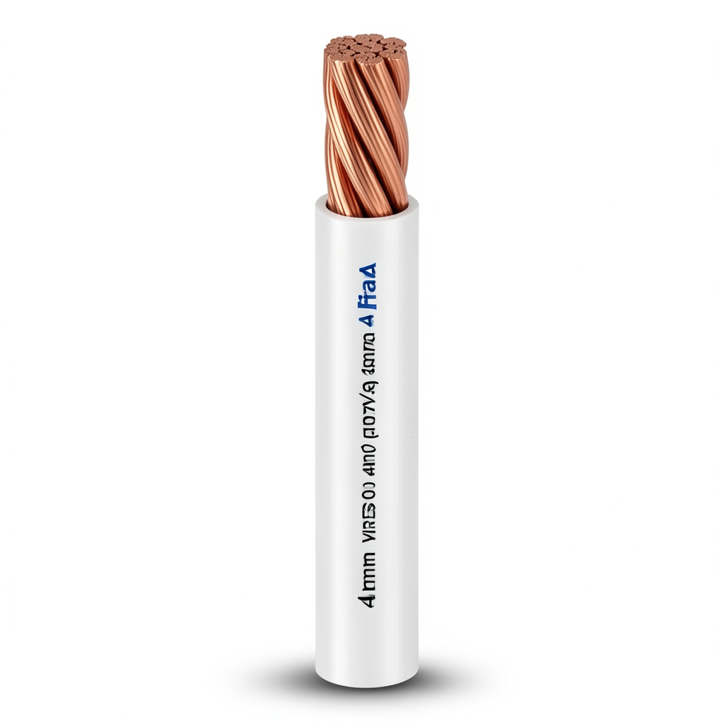 Alfanar 4 mm Single Electrical Wire 450/750V, Stranded Copper Conductor PVC Insulation 0.8mm | Al Fanar