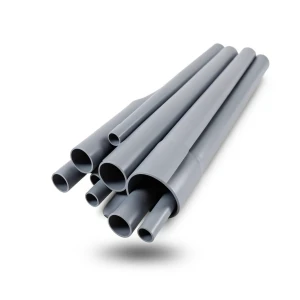 مواسير UPVC ضغط 6 بار قطر خارجي 450 مم سمك 13.2 مم لون رمادي