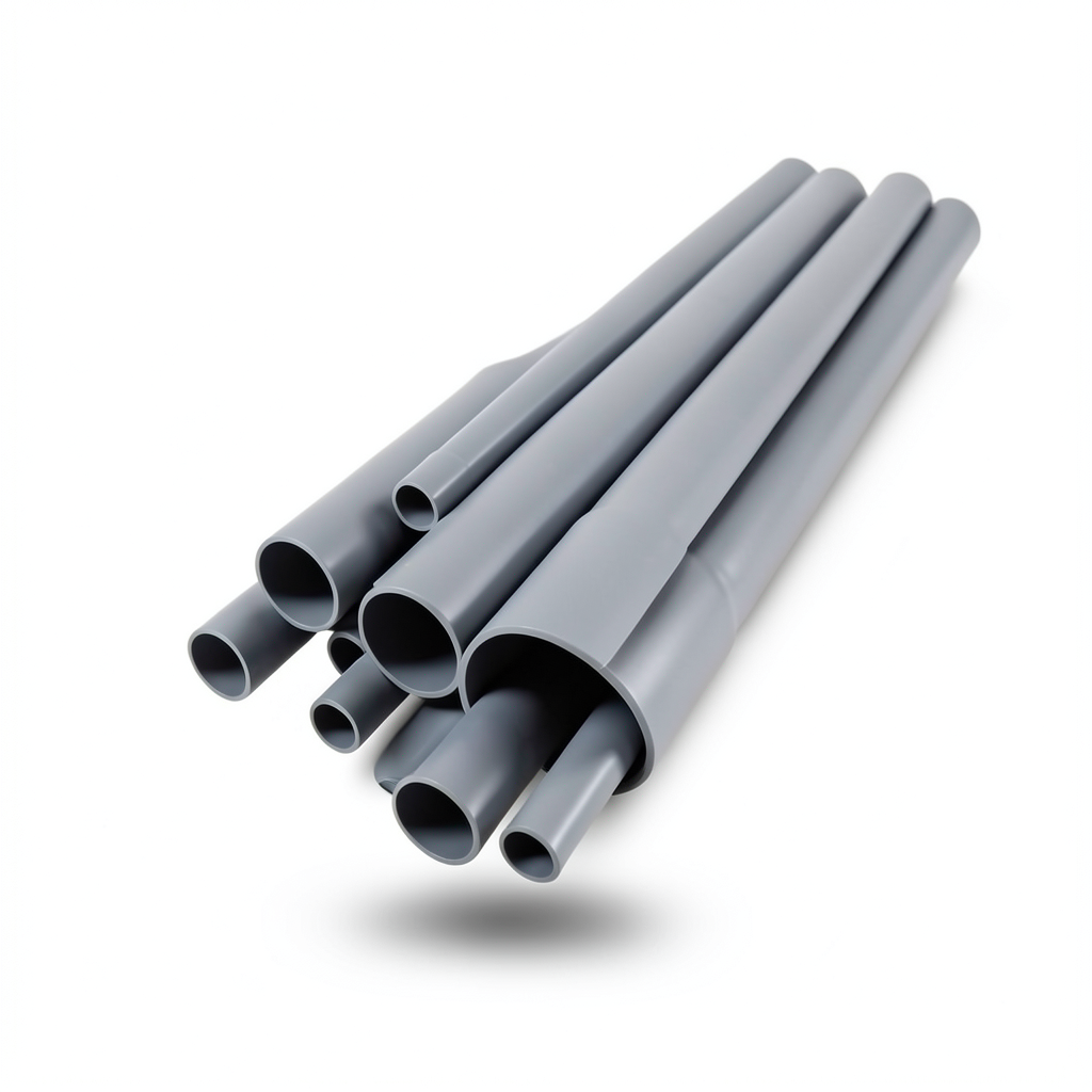 UPVC Pipes Nominal Pressure 6 Bar Outside Diameter 450 mm Thickness 13.2 mm Gray