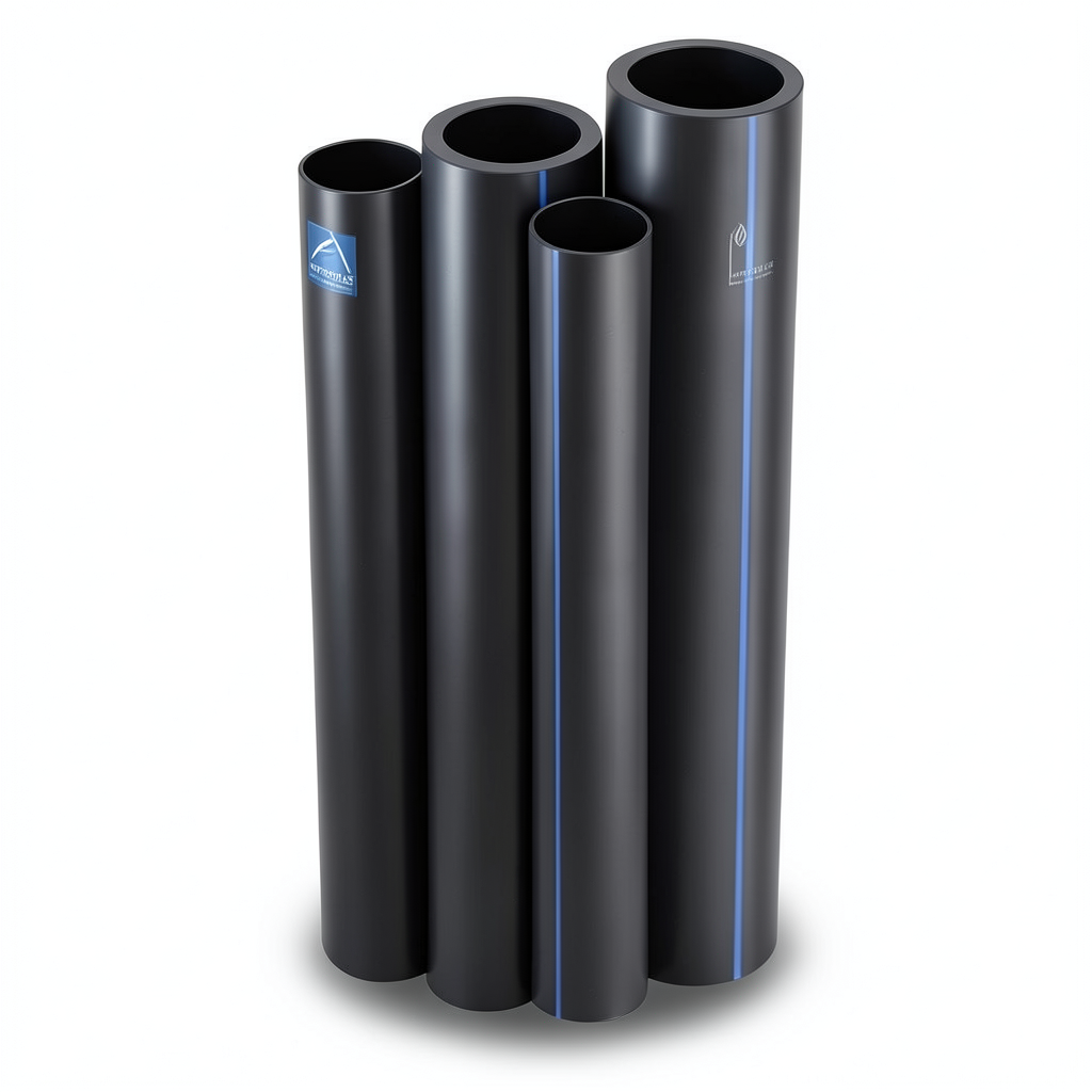 مواسير HDPE PE 80 ضغط 3.2 بار قطر خارجي 355 مم سمك 8.7 مم لون اسود | نيبروبلاست