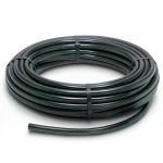 لفة أنابيب HDPE ضغط  6.2 بار [PE 63] قطر خارجي 140 مم  SDR 13.6  لون اسود مع خط اخضر | مصنع المنى