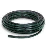 لفة أنابيب HDPE ضغط  6.2 بار [PE 63] قطر خارجي 160 مم  SDR 13.6  لون اسود مع خط اخضر | مصنع المنى