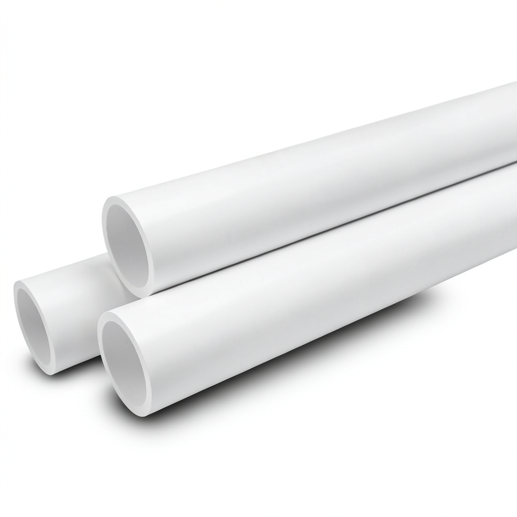 Pressure UPVC Pipes 6 inch Size 5.18 mm Thickness White Color 8.6 Bar