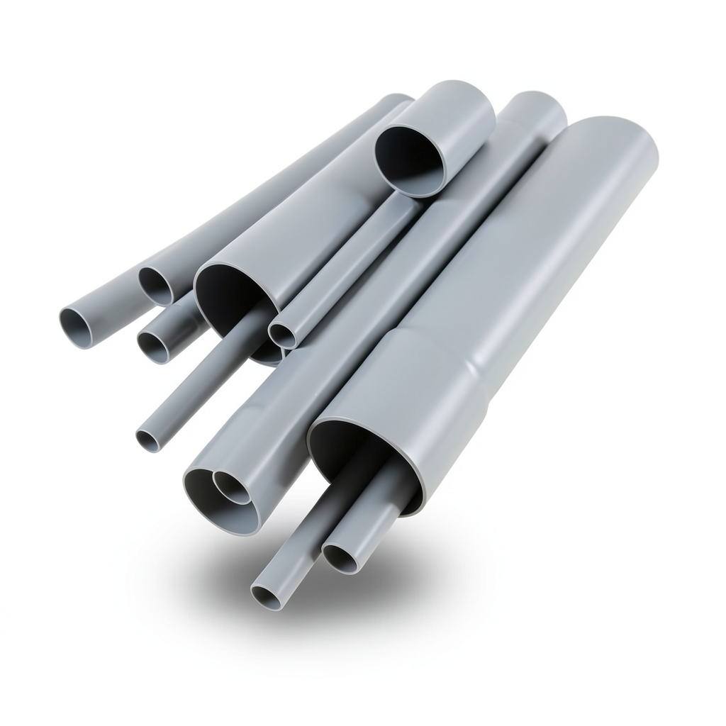 UPVC Pipes Nominal Pressure 6 Bar Outside Diameter 355 mm Thickness 10.4 mm Gray