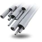 أنابيب صرف UPVC قطر خارجي 75 مم سمك 1.8 مم لون رمادي