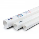 UPVC Pipes ALWatania Brand Nominal Pressure 11 Bar Size 4 inch Thickness 4.39 mm White 