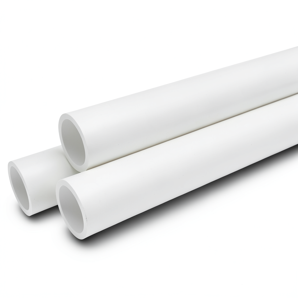 أنابيب ضغط UPVC مقاس 4 إنش سمك 3.51 مم لون أبيض ضغط 8.6 بار