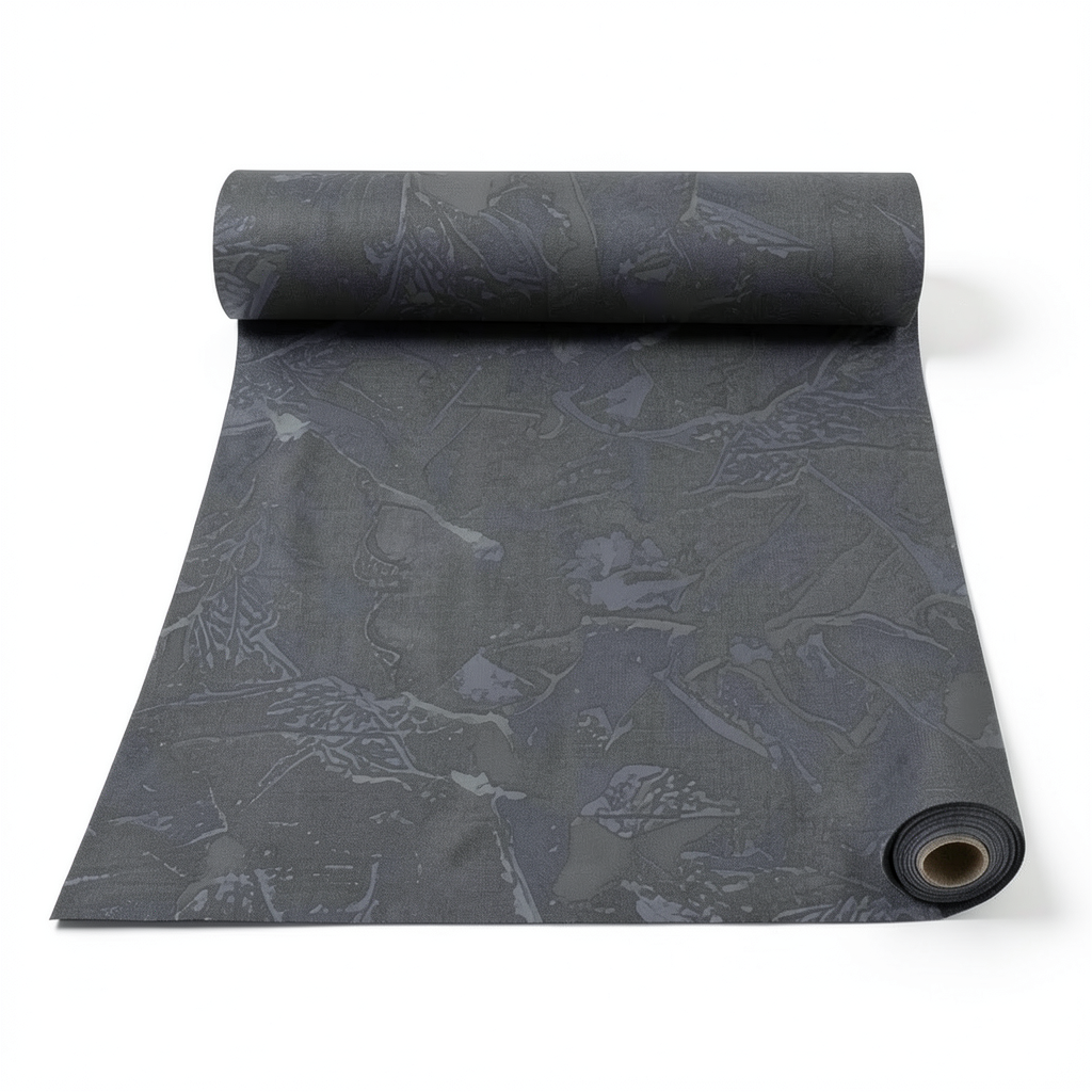 Patterned Wall Decoration 10m x 0.73m Dark Gray Model 56938