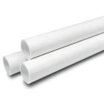 مواسير ضغط UPVC ضغط اسمي 11 بار مقاس 8 إنش سمك 8.43 مم لون أبيض