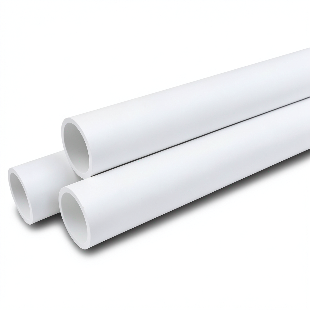 مواسير ضغط UPVC مقاس 6 إنش سمك 6.48 مم لون أبيض ضغط 11 بار
