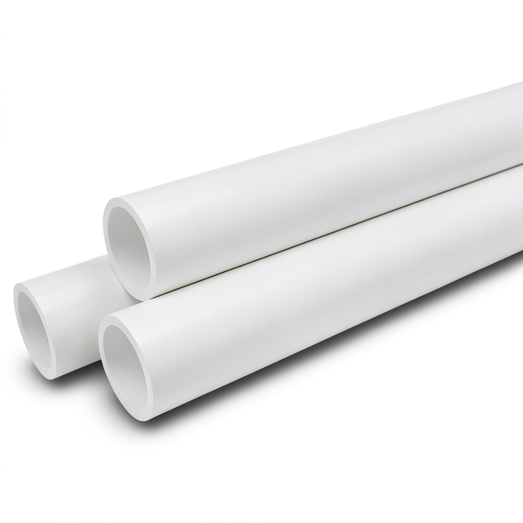 مواسير ضغط UPVC ضغط اسمي 11 بار مقاس 8 إنش سمك 8.43 مم لون أبيض