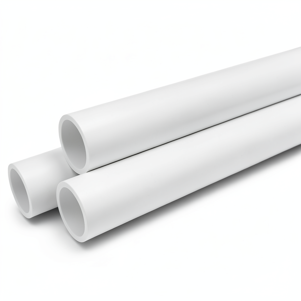 مواسير ضغط UPVC ضغط اسمي 13.8 بار مقاس ½1 إنش سمك 2.29 مم لون أبيض