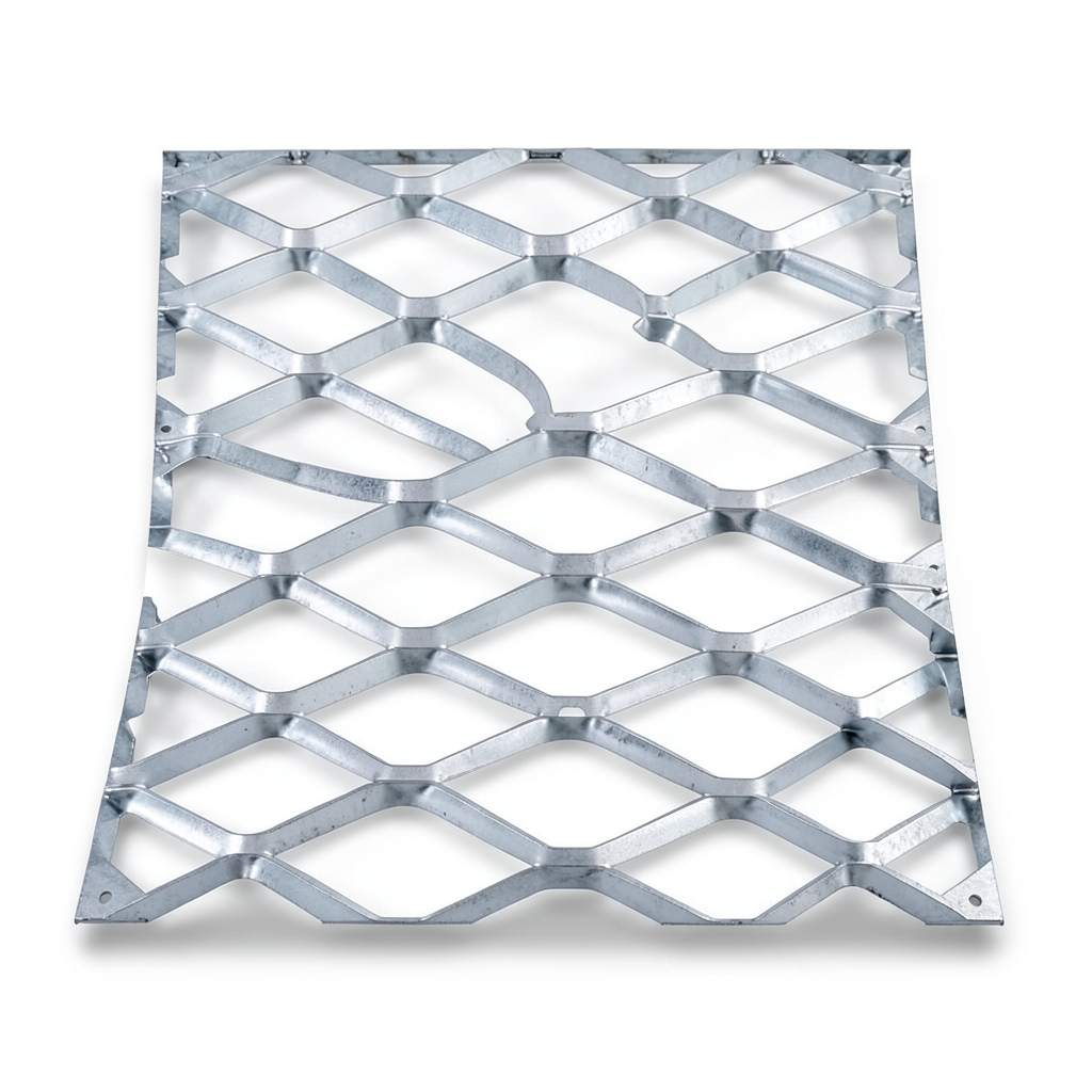 Galvanised Steel Expanded Metal Mesh Bahri 6 mm Thickness 2.44 m Width 2 m Length