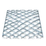 Galvanised Steel Expanded Metal Mesh Bahri 3 mm Thickness 2.44 m Width 3 m Length