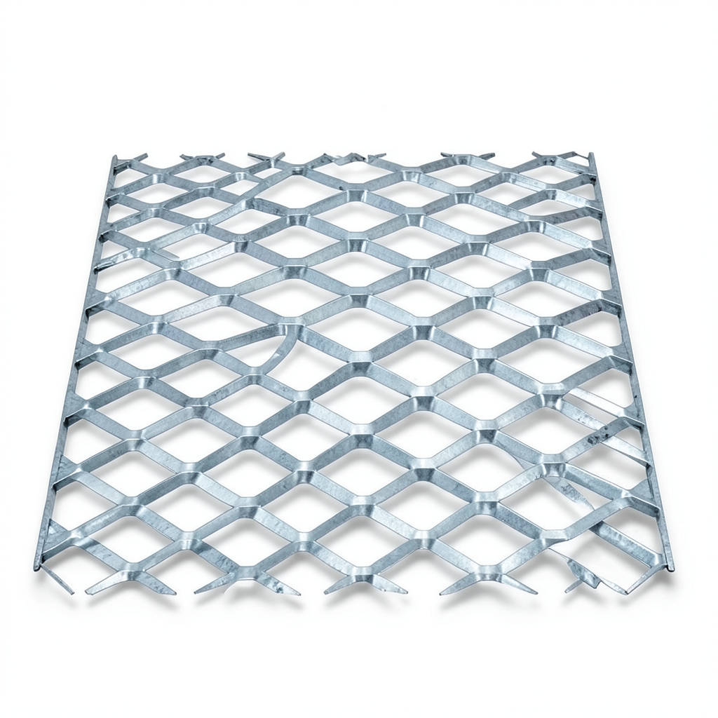 Galvanised Steel Expanded Metal Mesh Bahri 3 mm Thickness 2.44 m Width 3 m Length