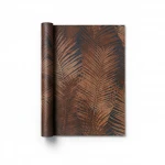 Italian Leaf patterned wallpaper, size 10 m x 0.73 m, brown color, model 45101 