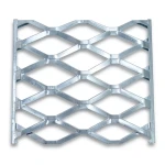 Galvanised Steel Expanded Metal Mesh Bahri Thickness 5.8 mm Width 2.44 M Length 3 M
