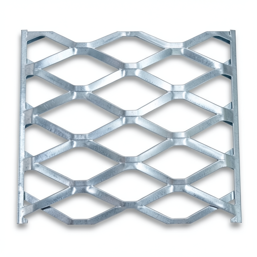 Galvanised Steel Expanded Metal Mesh Bahri Thickness 5.8 mm Width 2.44 M Length 3 M