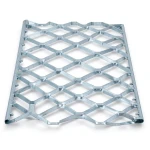 Galvanised Steel Expanded Metal Mesh Bahri 2.8 mm Thickness 2.44 m Width 3 m Length