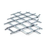 Galvanised Steel Expanded Metal Mesh Bahri Thickness 3.8 mm Width 2.44 m Length 4 m
