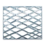 Galvanised Steel Expanded Metal Mesh Bahri 3 mm Thickness 2.44m Width 4m Length