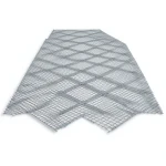 Galvanised Steel Expanded Metal Mesh Bahri Thickness 2.8 mm Width 2.44 m Length 5 m