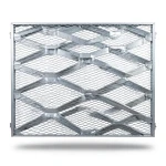 Galvanised Steel Expanded Metal Mesh Bahri 3.8 mm Thickness 2.44 m Width 3 m Length