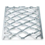 Galvanised Steel Expanded Metal Mesh Bahri 3.8 mm Thickness 2.44 m Width 5 m Length