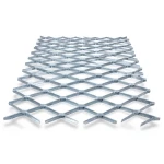 Galvanised Steel Expanded Metal Mesh Bahri Thickness 5.8 mm Width 2.44 m Length 5 m