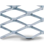 Galvanised Steel Expanded Metal Mesh Bahri Thickness 5.8 mm Width 2.44 m Length 5 m