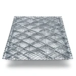 Galvanised Steel Expanded Metal Mesh Bahri Thickness 3.8 mm Width 2.44 m Length 4 m
